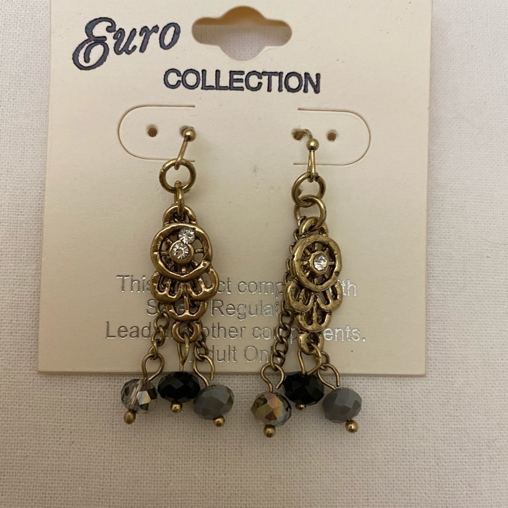 🔵4/$20 Euro Collection Pierced Wire Earrings NWT